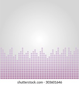 Abstract Background Consisting Of A Circle . Vector Sound Waves Set. Audio Equalizer Technology, Pulse Musical