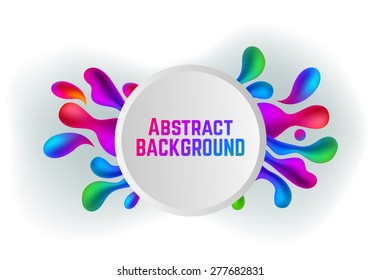 abstract background consisting of colorful drop