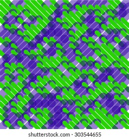 Abstract background consisting of colorful lines with rounded edges of different sizes