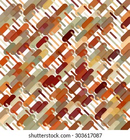 Abstract background consisting of colorful lines with rounded edges of different sizes