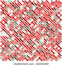 Abstract background consisting of colorful lines with rounded edges of different sizes and colors