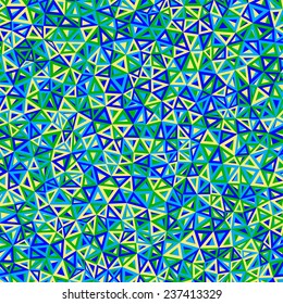 abstract background consisting of colorful small triangles 