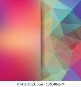 Abstract background consisting of colorful triangles. Geometric design for business presentations or web template banner flyer. Vector illustration