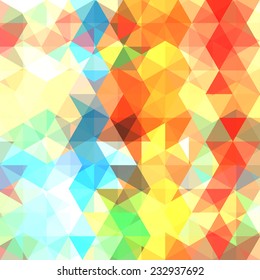 abstract background consisting of colorful triangles