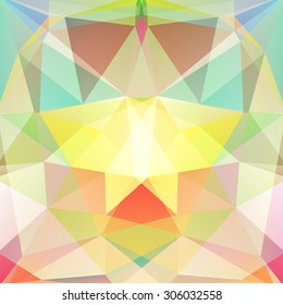 abstract background consisting of colorful triangles, vector illustration