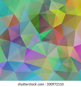 abstract background consisting of colorful triangles, vector illustration