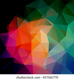 abstract background consisting of colorful triangles, vector illustration