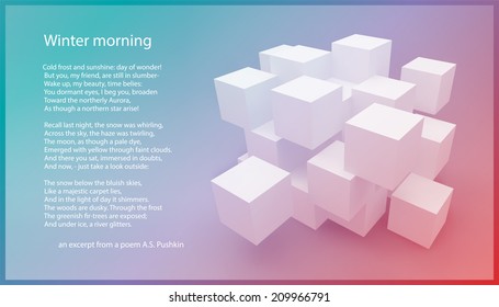 Abstract background consisting of cubes
