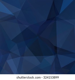 abstract background consisting of dark blue triangles, vector illustration