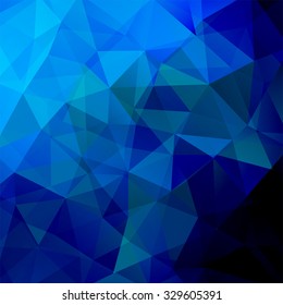 abstract background consisting of dark blue  triangles, vector illustration