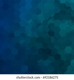 Abstract background consisting of dark blue hexagons. Geometric design for business presentations or web template banner flyer. Vector illustration