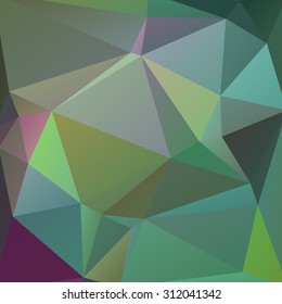 abstract background consisting of dark green triangles, vector illustration