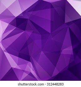 abstract background consisting of dark purple triangles, vector illustration
