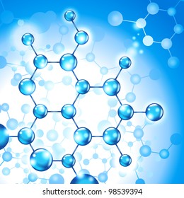 abstract background consisting of DNA molecules