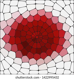  Abstract background consisting of elements of different shapes, arranged in the style of a mosaic. Vector illustration.