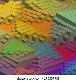 abstract background consisting of geometrical shapes