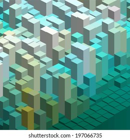 abstract background consisting of geometrical shapes