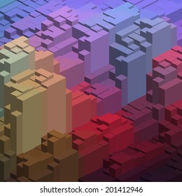 abstract background consisting of geometrical shapes