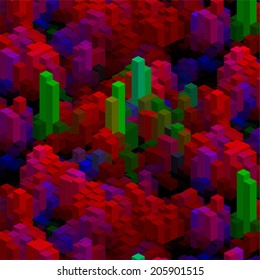 abstract background consisting of geometrical shapes