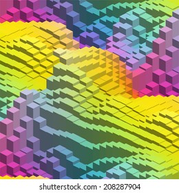 abstract background consisting of geometrical shapes