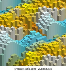 abstract background consisting of geometrical shapes