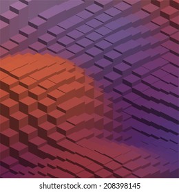 abstract background consisting of geometrical shapes
