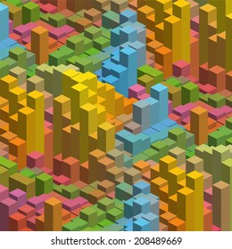abstract background consisting of geometrical shapes