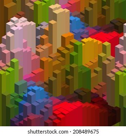 abstract background consisting of geometrical shapes