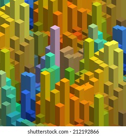 abstract background consisting of geometrical shapes