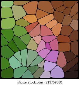 abstract background consisting of geometrical shapes