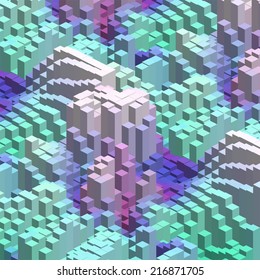 abstract background consisting of geometrical shapes