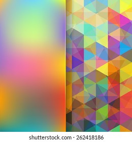 abstract background consisting of of geometrical shapes.