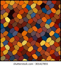 abstract background consisting of geometrical shapes with thick black borders, vector illustration