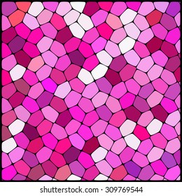 abstract background consisting of  geometrical white, pink shapes, vector illustration