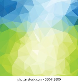 abstract background consisting of green, blue,