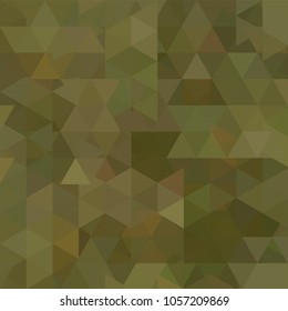 Abstract background consisting of green, brown triangles. Geometric design for business presentations or web template banner flyer. Vector illustration