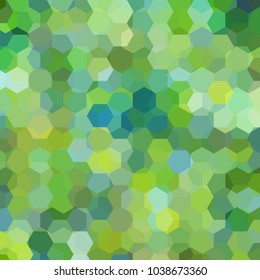 Abstract background consisting of green hexagons. Geometric design for business presentations or web template banner flyer. Vector illustration