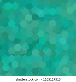 Abstract background consisting of green hexagons. Geometric design for business presentations or web template banner flyer. Vector illustration