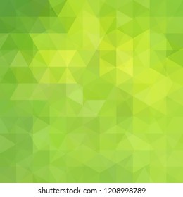 Abstract background consisting of green triangles. Geometric design for business presentations or web template banner flyer. Vector illustration - Powered by Shutterstock - Get 15% off with code: PIKWIZARD15