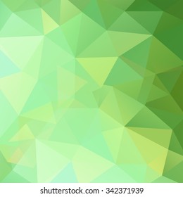 abstract background consisting of green triangles, vector illustration