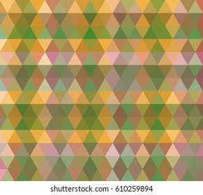 abstract background consisting of green triangles, vector illustration
