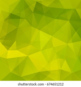 Abstract background consisting of green triangles. Geometric design for business presentations or web template banner flyer. Vector illustration