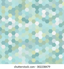 abstract background consisting of green, white hexagons, vector illustration