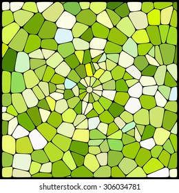 abstract background consisting of of green, white  geometrical shapes, vector illustration