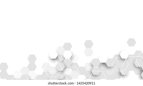 Abstract background consisting of hexagonal cells. Vector Graphics