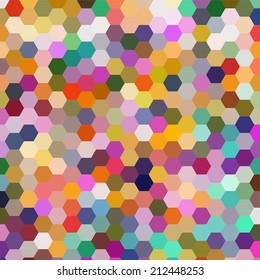 abstract background consisting of hexagons