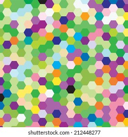 abstract background consisting of hexagons