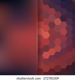 abstract background consisting of hexagons