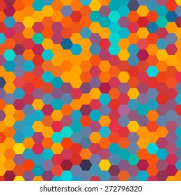 abstract background consisting of hexagons