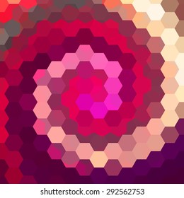 abstract background consisting of hexagons